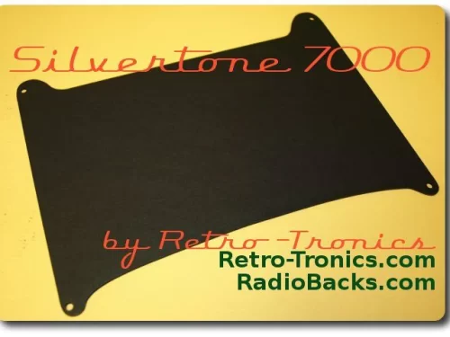 Silvertone 7000 radio back