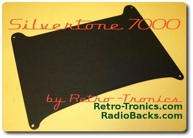 Silvertone 7000 radio back