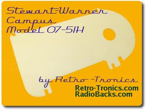 Stewart Warner 07-51H radio back