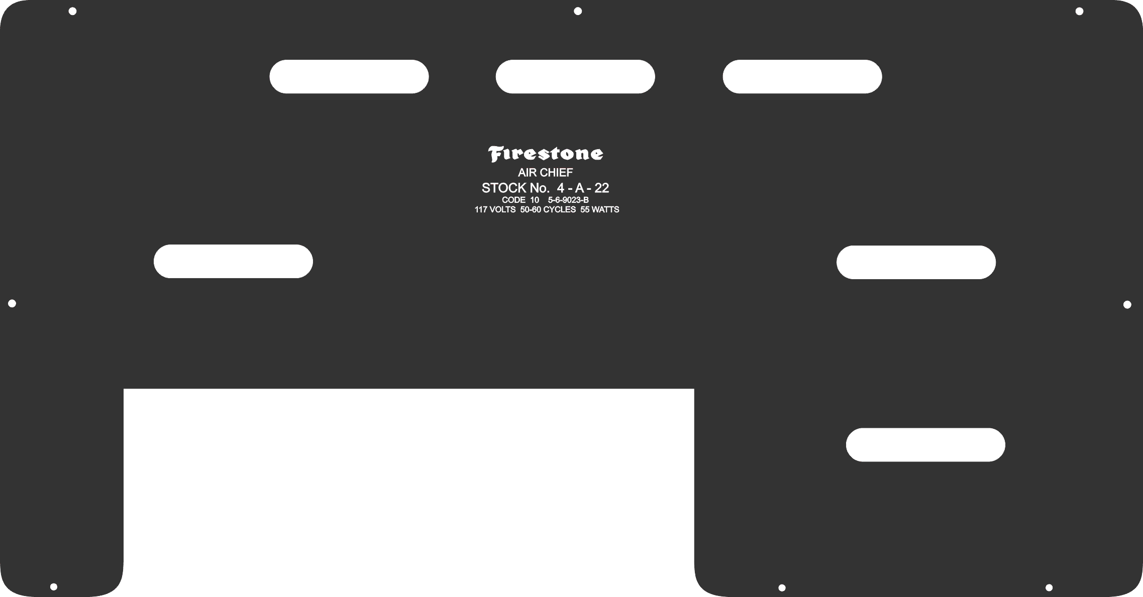 Firestone 4-A-22 Reproduction radio back